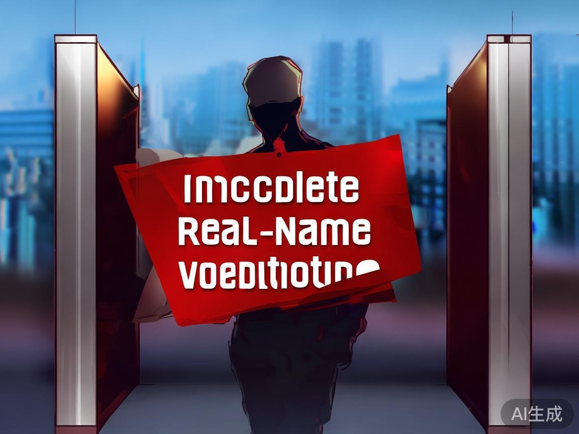 2.&nbsp;未完成实名认证或资料提交不完整
依据国家相