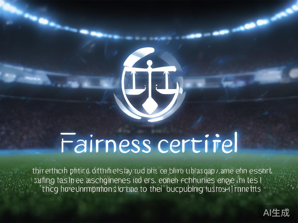 公平公正认证：平台经过第三方的游戏公平性检测，获得